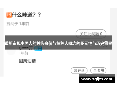 重新审视中国人的种族身份与黄种人概念的多元性与历史背景